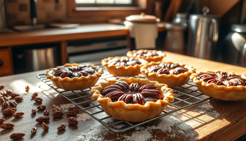 Baking Individual Pecan Pies