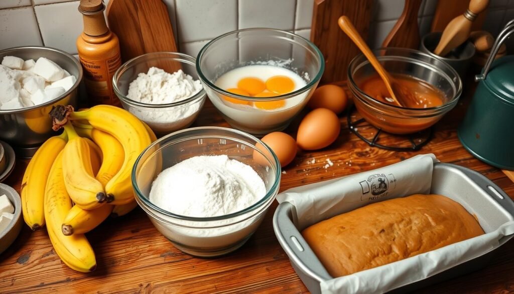 Banana Bread Baking Process