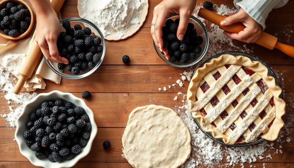 Blackberry Pie Assembly Techniques