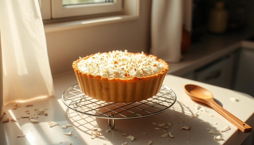 Coconut Cream Pie Cooling Process