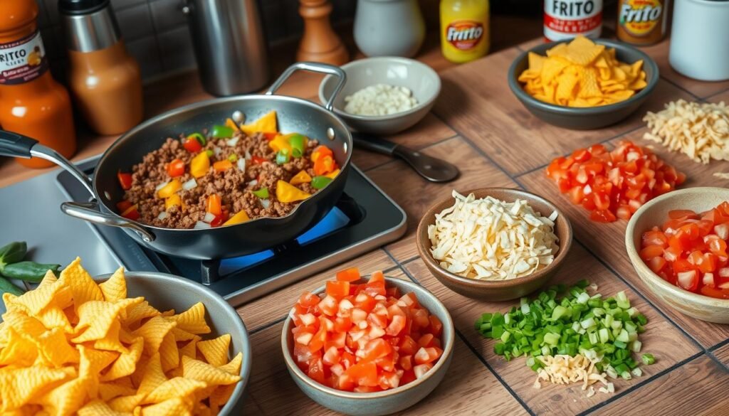 Frito Pie Preparation Steps