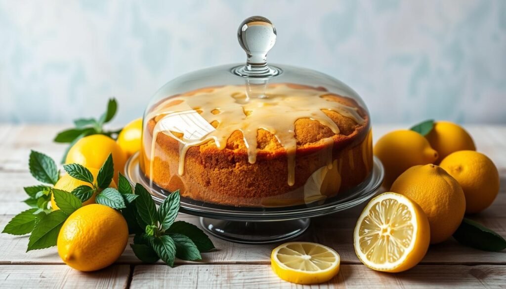 Gluten Free Lemon Cake Storage