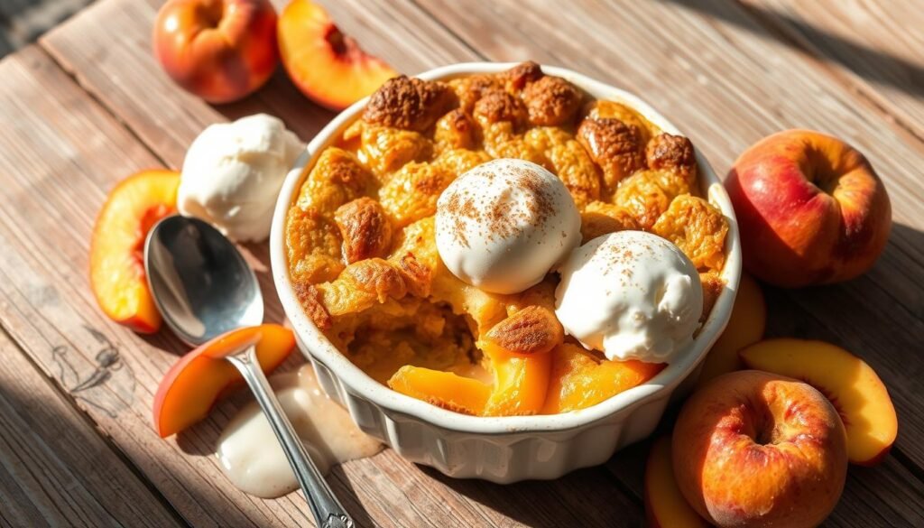 Peach Cobbler Dump Cake Serving Suggestions