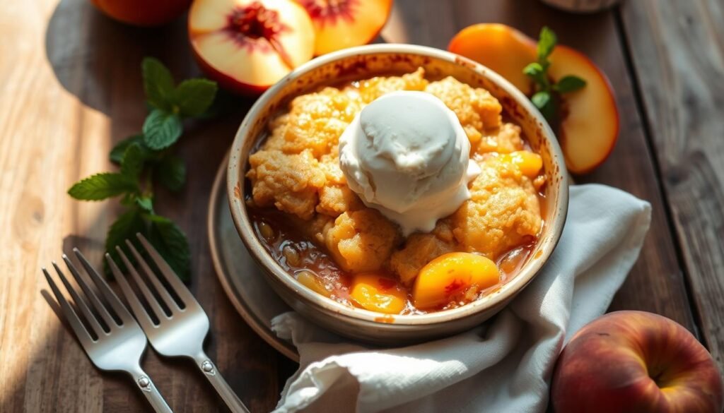 Peach Cobbler Serving Suggestions