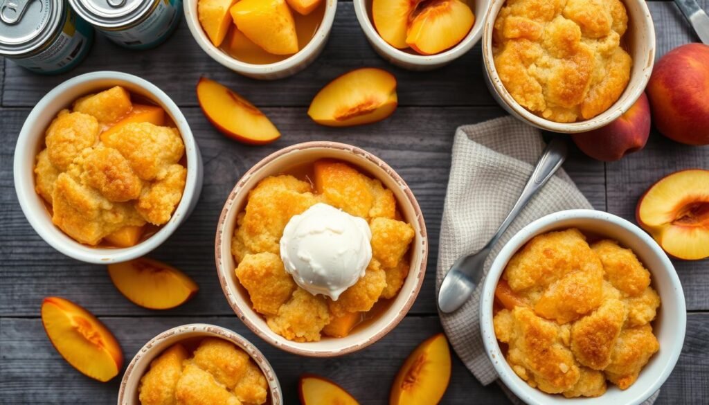 Peach Cobbler with Cake Mix Variations