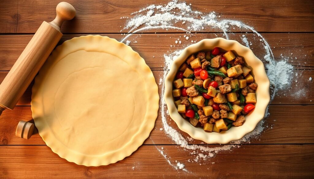 Pot Pie Assembly Technique