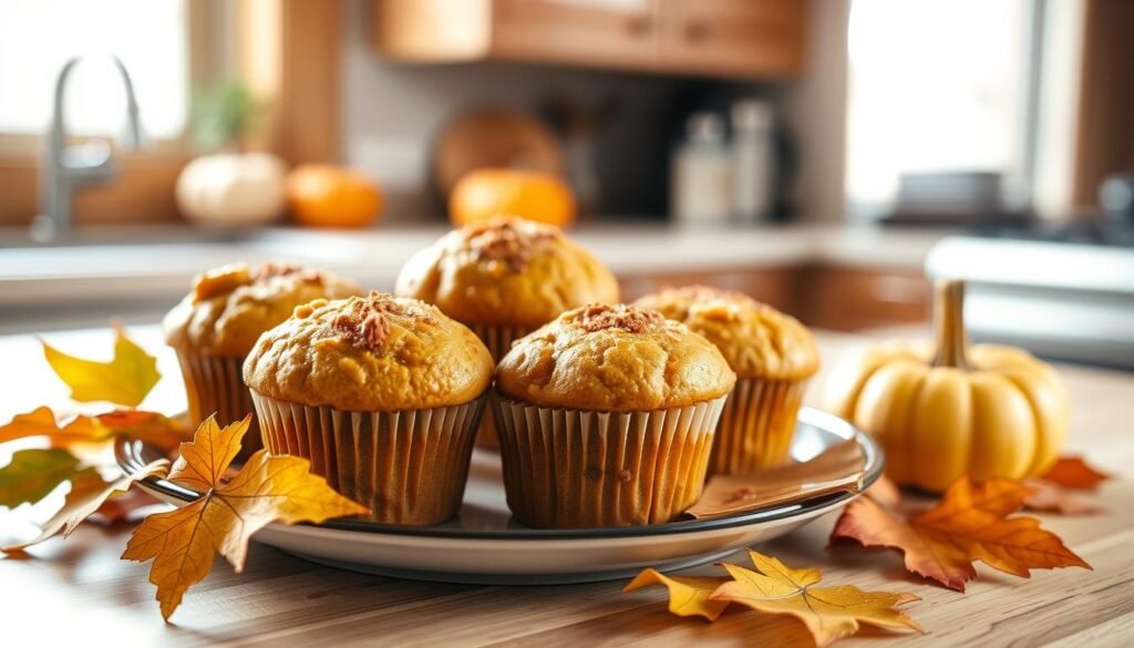 Pumpkin Muffins with Cake Mix