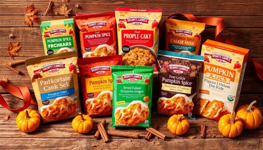 Pumpkin Spice Cake Mix Selection