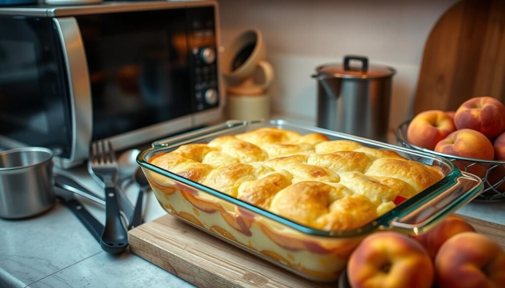 Stored Peach Cobbler Reheating Guide