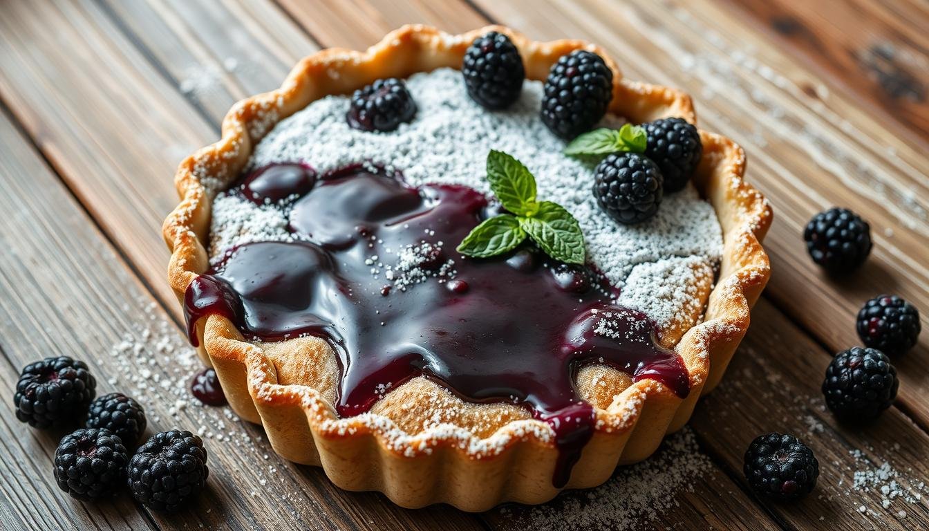 frozen blackberry pie