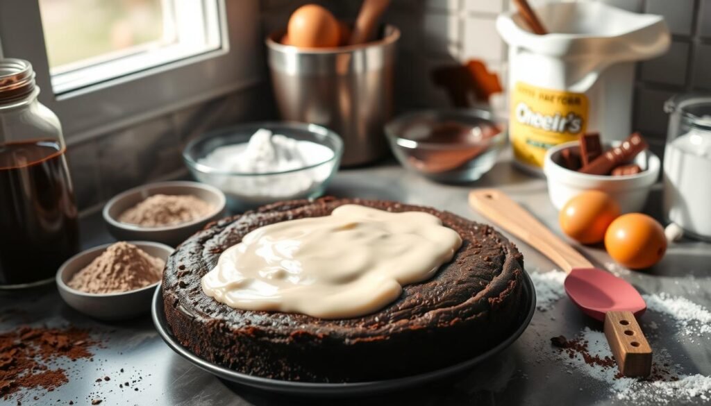 chocolate cake with sweetened condensed milk