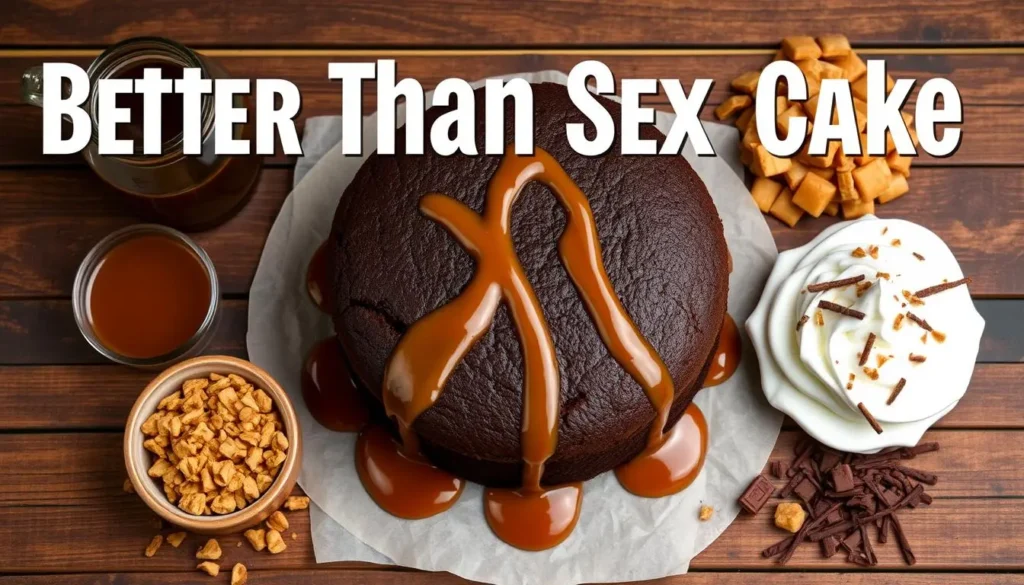 Better Than Sex Cake avec caramel et éclats de toffee
