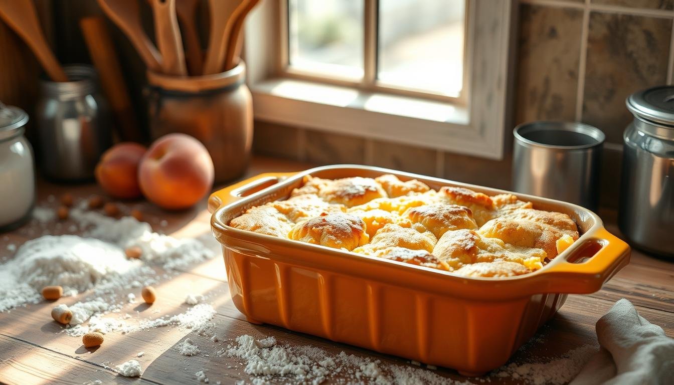 peach cobbler cake mix canned peaches