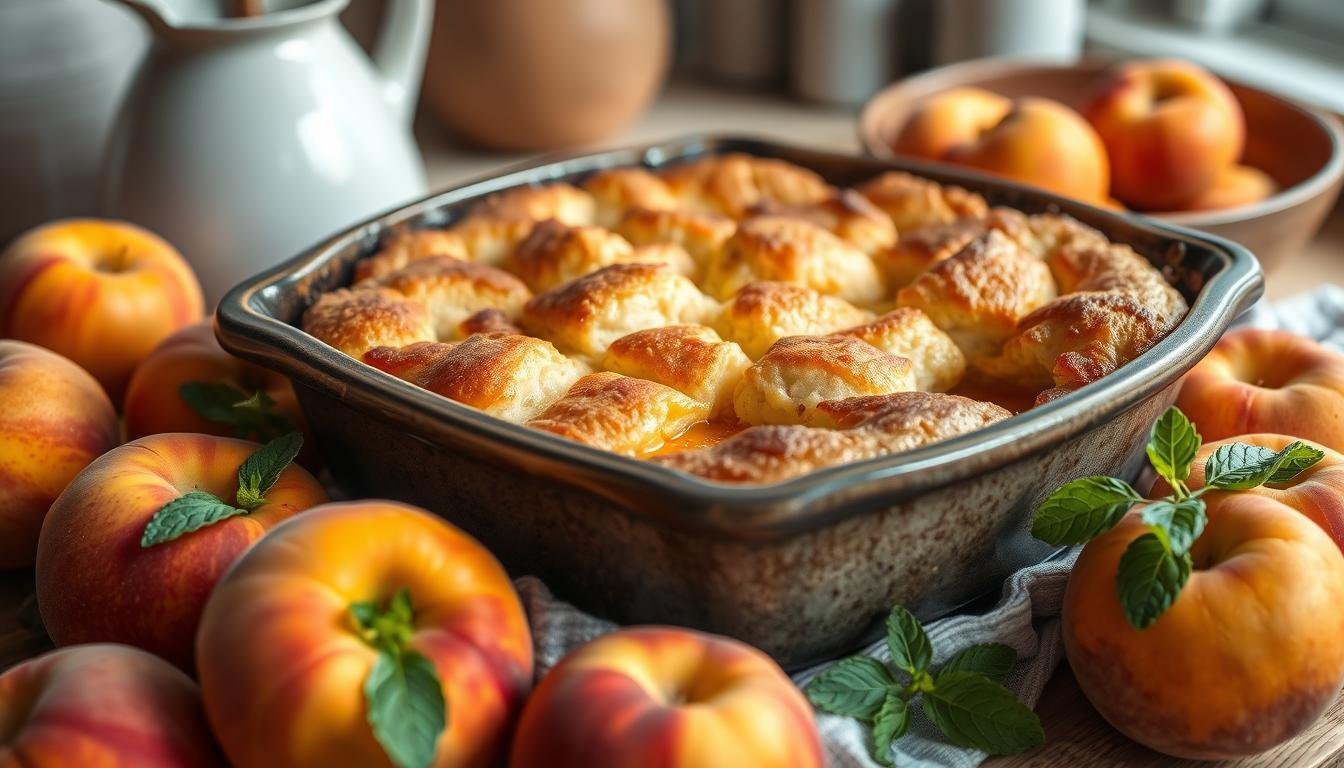 peach cobbler with cake mix