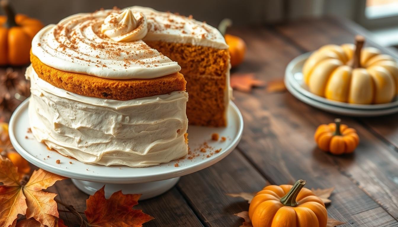 pumpkin cake with yellow cake mix